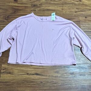 Hollister Light Pink Long Sleeve Tee